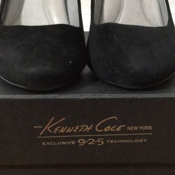 Kenneth Cole New York Exclusive 9*2*5 Technology Black Wedges 8.5M - Picture 5 of 9